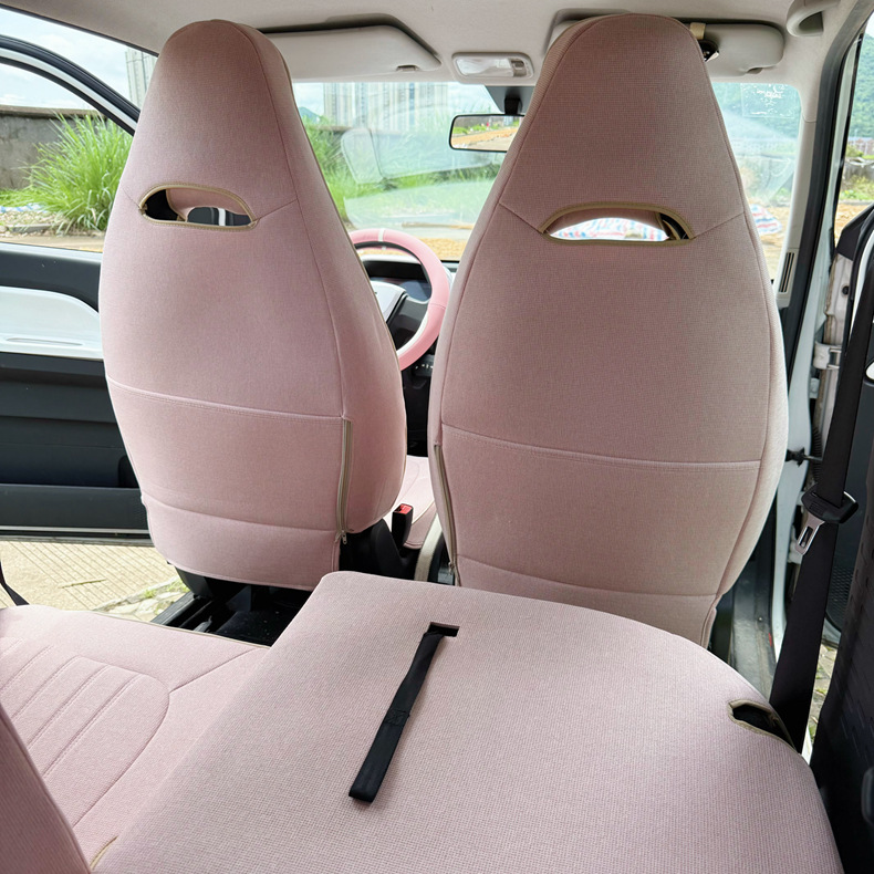 Fabric Cute Cartoon Breathable Car Seat Cover Full Set for Wuling Hongguang MINI 2020-2022