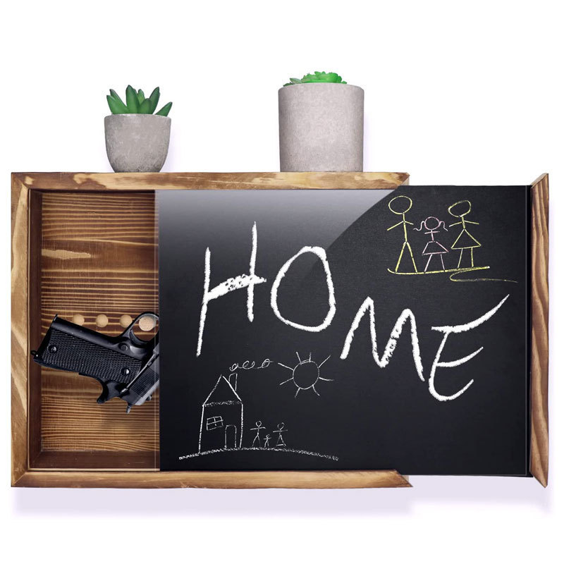 Wooden Pistol Hidden Photo Frame Wall Mounted Pistol Storage Box Wall Pistol Storage Box Pull-out Wooden Photo Frame Wooden Pistol Hidden Photo Frame Wall Mounted Pistol Storage Box Wall Pistol Storage Box Pull-out Wooden Photo Frame