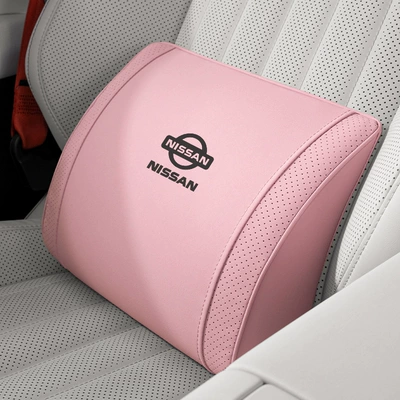 Headrest, Headrests, Sylphy, Teana, X-Trail, Qashqai - small-k-velvet-sakura-pink-nissan-lumbar-support-1-piece