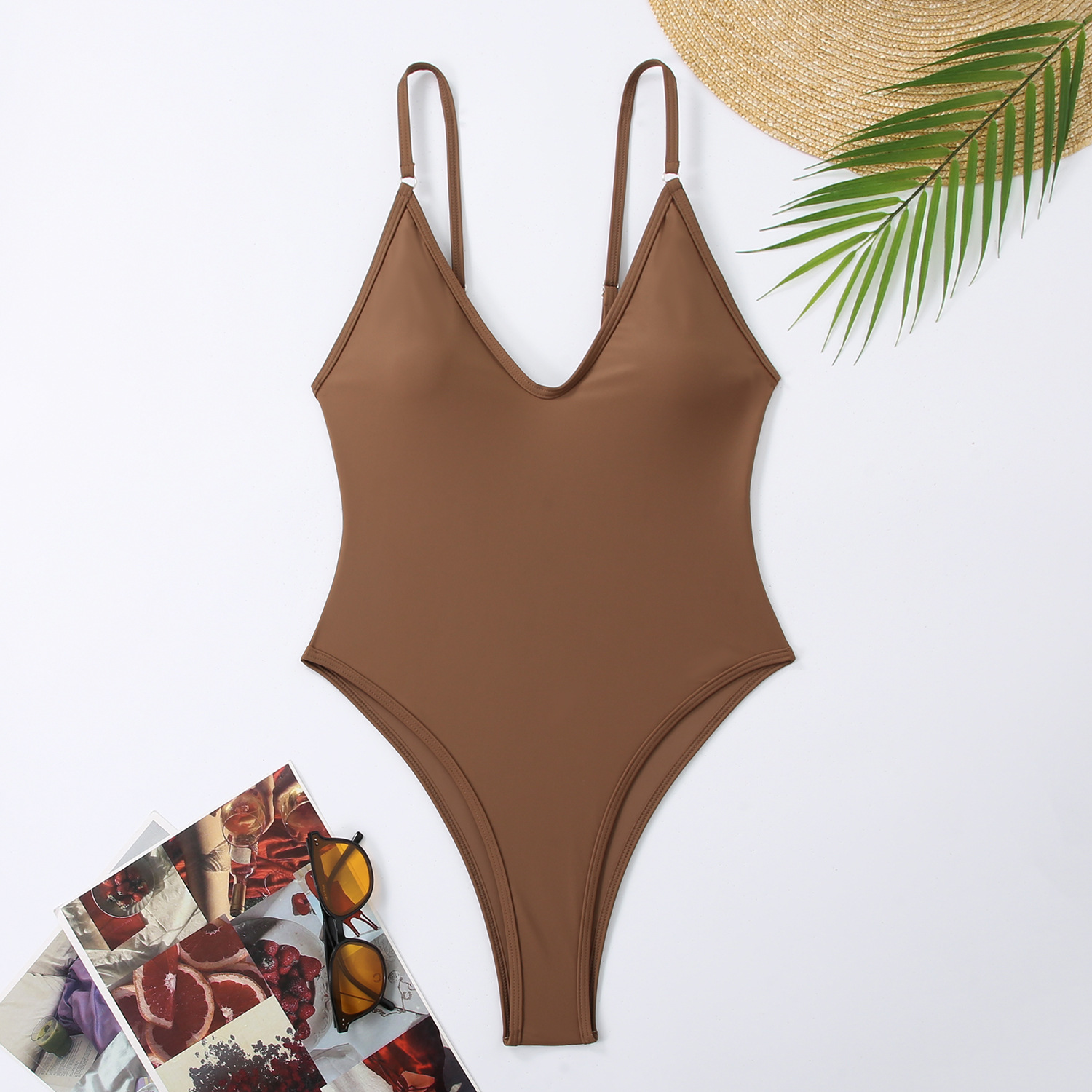 Women's Sexy Solid Color 1 Piece One Piece Swimwear display picture 7