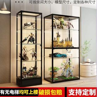 Hand-made Glass Display Cabinet Transparent Display Rack Product Display Cabinet Gift Model Home Lego Shelf Cosmetic Cabinet