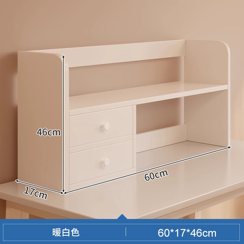 Estante de almacenamiento de cosméticos de escritorio de almacenamiento de escritorio de 2024 nuevo tipo de estante de almacenamiento doméstico pequeño multicapa en el tocador de chicas