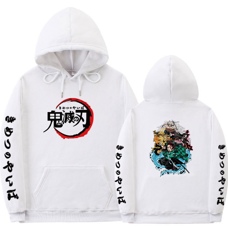 秋冬Demon Slayer男女休闲运动卫衣 动漫鬼灭之刃运动衫 套头外套