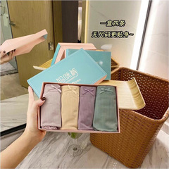 Fat MM plus fat size mother pants graphene antibacterial crotch women's underwear box high elastic breathable briefs wholesale