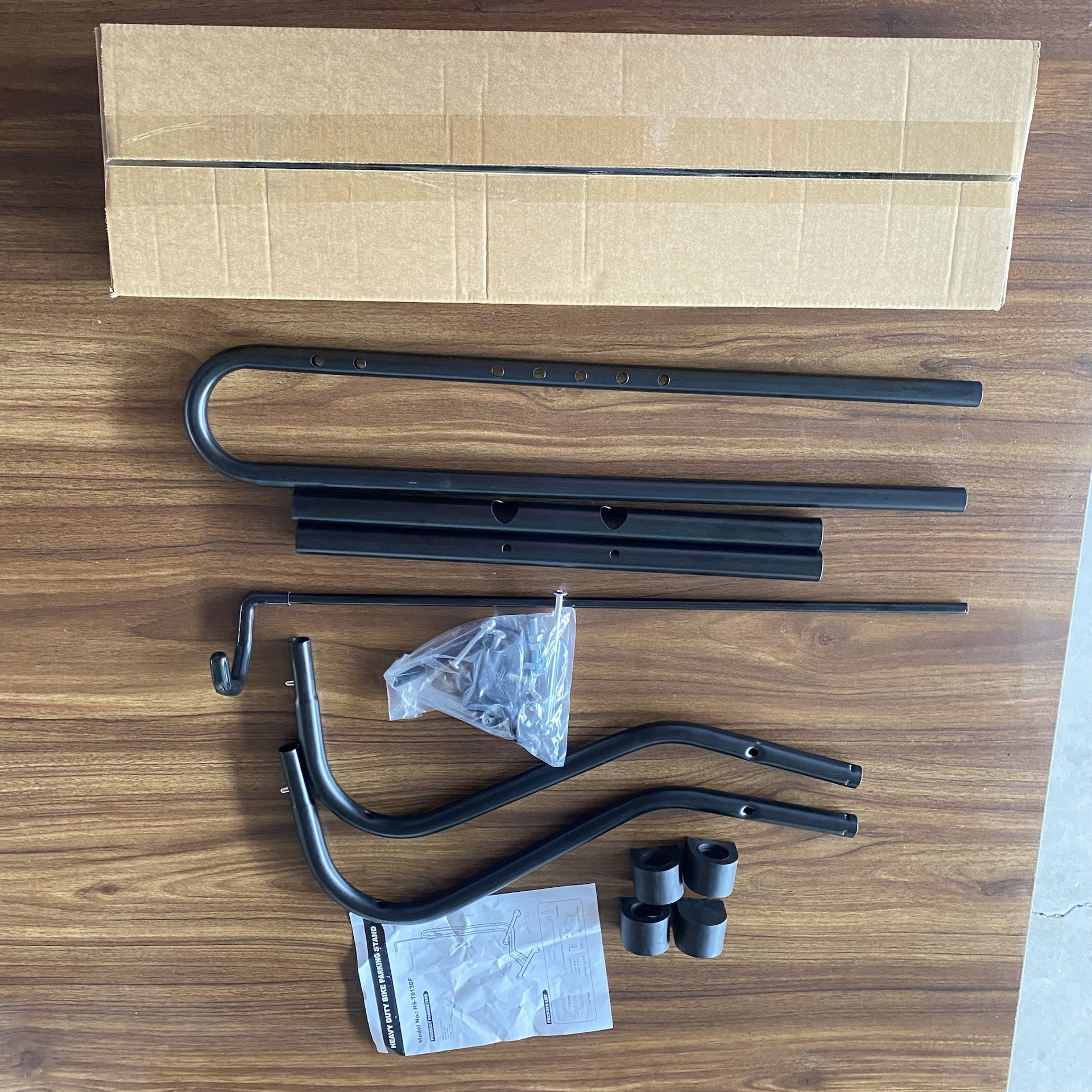 Estante de estacionamiento de bicicletas tipo L enchufable Estante de exhibición de bicicleta Estante de mantenimiento tres en uno