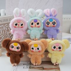 新しいビニールフェイス人形 3 歳のリトルウサギぬいぐるみペンダントかわいい子供のギフト人形人形