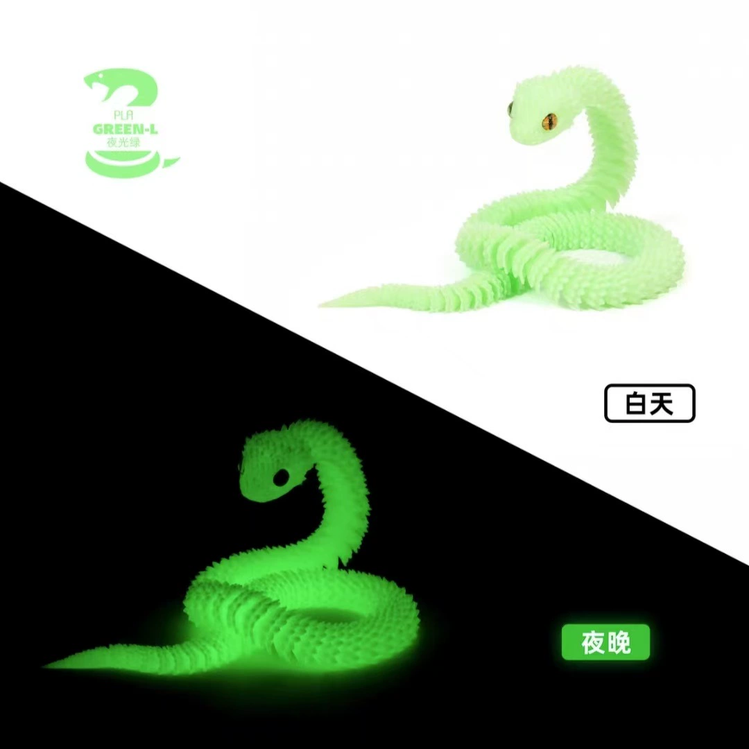 3D-печатная игрушка-змейка, Год Змеи, суставная 30 см, разноцветная коллекционная