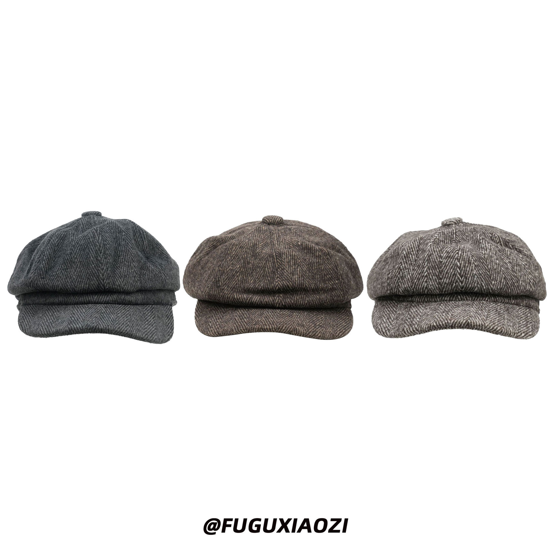 Retro otoño y invierno sombrero casual británico sombrero octogonal sombrero hombre boina de boca de pato hombre otoño y invierno sombrero de chicas de periódicos