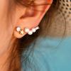 Simple universal earrings from pearl
