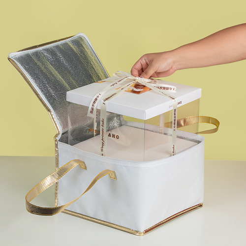 4/6/8/10/12-inch food insulation bag barbecue seafood ice bag ice cream cream cake insulation bag