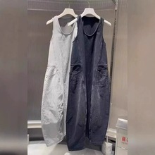 一线大品牌清仓捡漏时尚百搭牛仔工装背带裙洋气小众气质连体裙