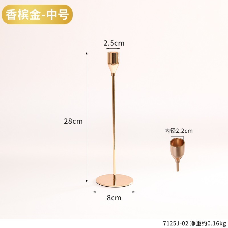 Vela de cumpleaños con luz de vela francesa medieval accesorios de decoración romántica casa retro luz de vela europea soporte de mesa de candelabro de hierro forjado