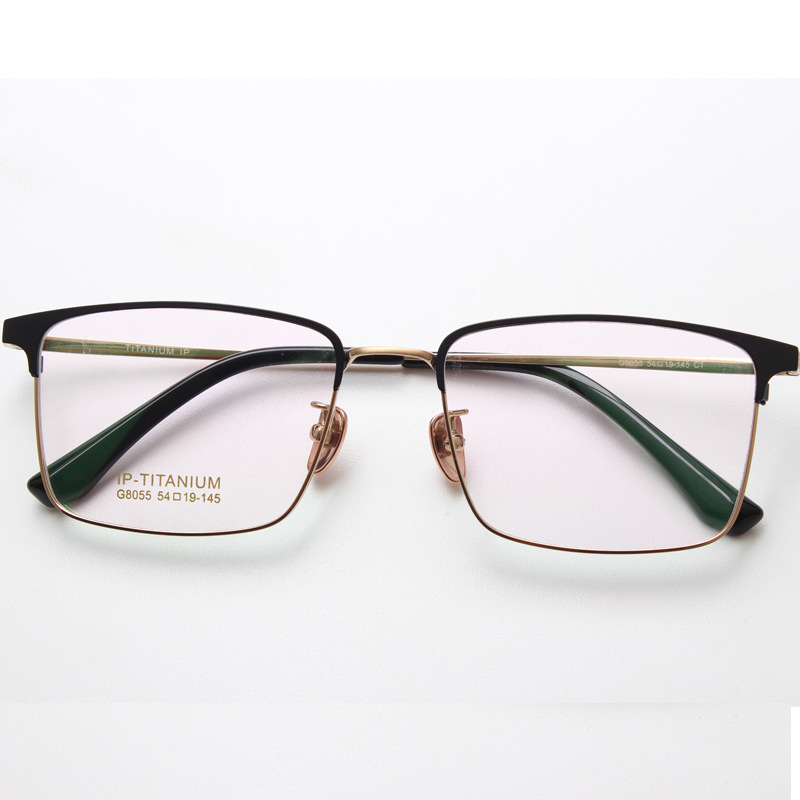 literature Side mirrors myopia Spectacle frame Ultralight Pure titanium face without makeup flat mirror student spectacles frame Manufactor Direct selling Danyang
