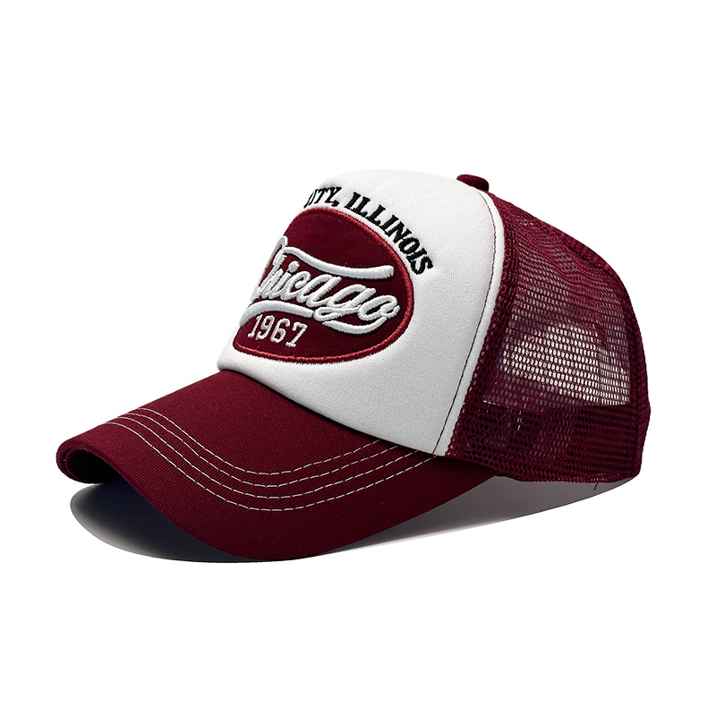 Vintage Trucker Cap For Men - Korean Style Breathable Mesh Hat_voghion.com
