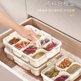 食品级冰箱保鲜盒水果收纳盒出行密封携带手提分格收纳盒调料盒