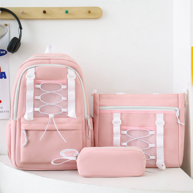 Mochila escolar niña coreana escuela secundaria japonesa mochila simple moda escuela primaria mochila de gran capacidad estudiantes de secundaria ins