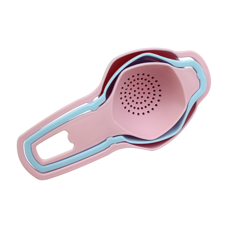 Juego de tres piezas de cocina para repostería casera: embudo de aceite creativo, colador de té y separador de yemas de huevo, superventas transfronterizo.