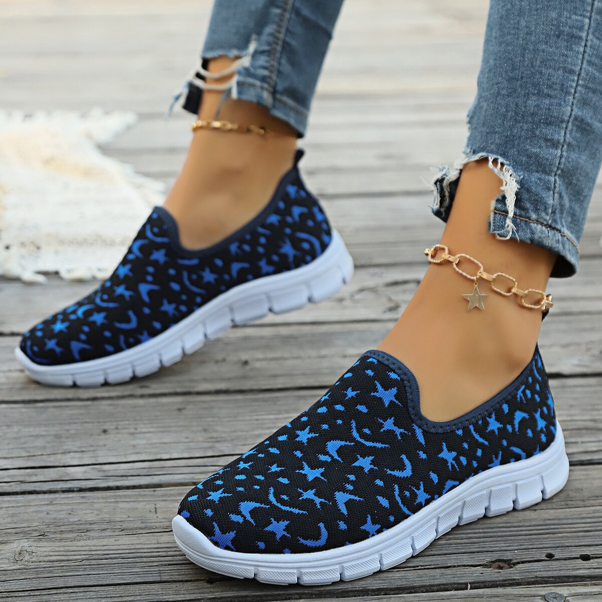 Damen Sneaker Aus Atmungsaktivem Mesh Für Den Freizeitbereich_voghion.com