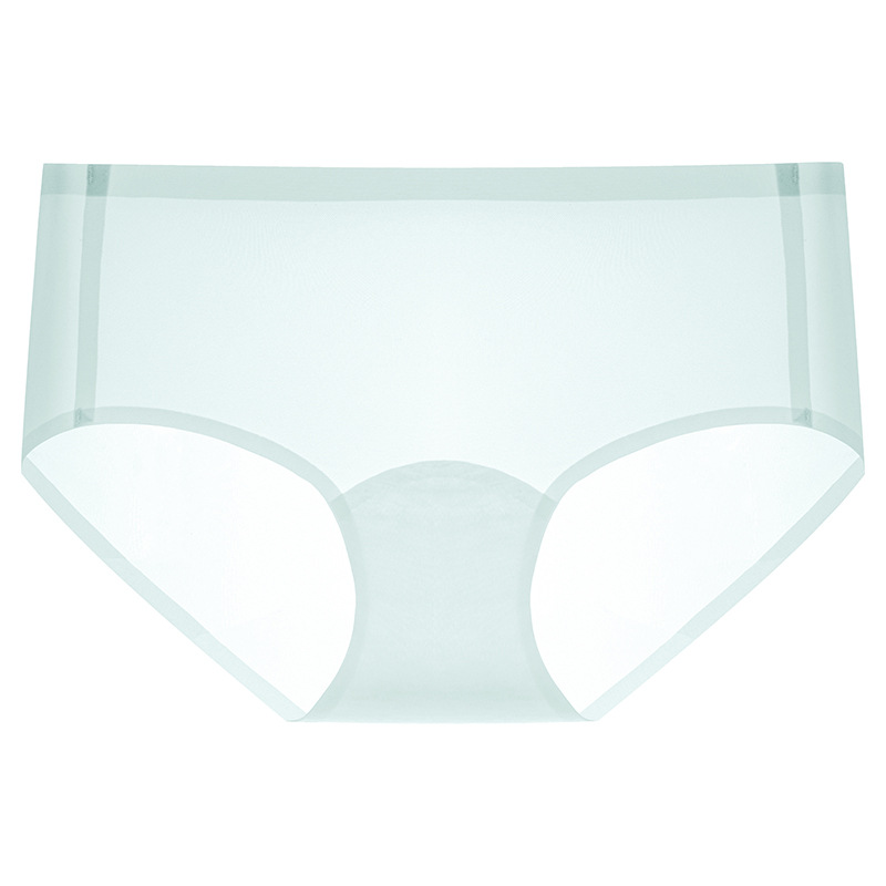 Verano sin costuras, estilo delgado, sin caderas, hilo de hielo, yoga, fitness, entrepierna antibacteriana, cintura media, cadera, calzoncillos para mujer