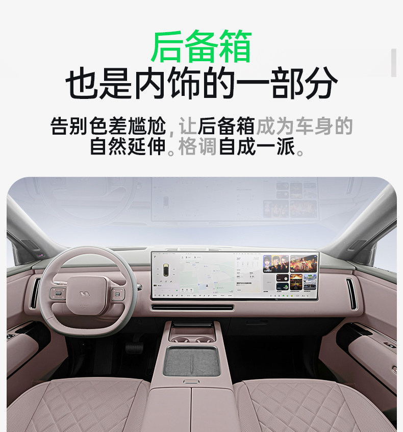 Suitable for Ideal L8 Livis trunk mat, TPE integrated trunk mat, car interior modification accessories, floor mat supplies