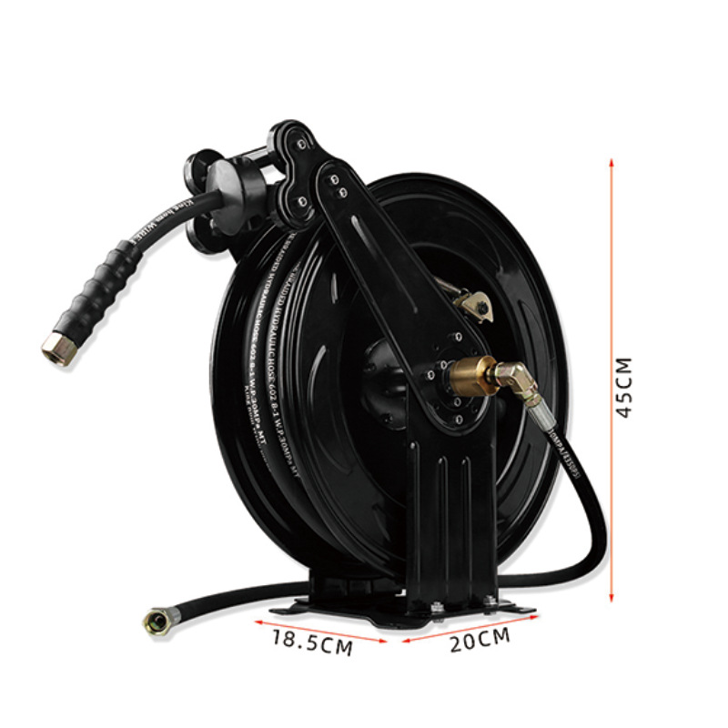 商用自动伸缩卷管器高压洗车洗地铁盘绕管器清洗高压鼓黄油机卷盘