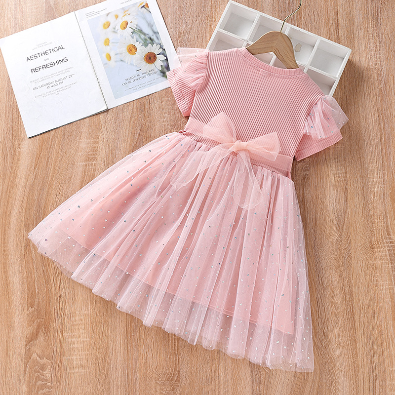 Aisha princesa vestido 2024 verano nuevo estilo occidental congelado niña vestido Aisha falda de los niños