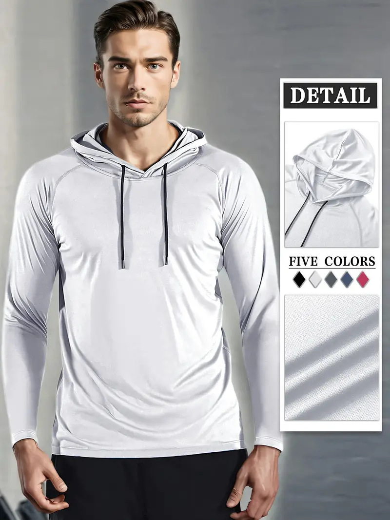 Transfronterizo tamaño europeo y americano spot Amazon deportes absorbentes de secado rápido ropa de ejercicios de mangas largas chaqueta encapuchada