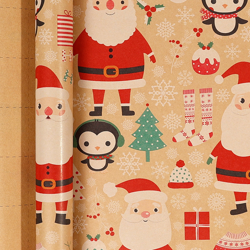 Amazon ロールクリスマス包装紙大型クラフト紙クリスマスツリー DIY 手作り紙ホリデーギフト紙|undefined