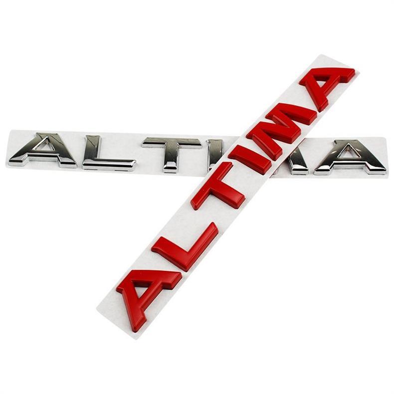 ALTIMA car emblem is suitable for Nissan modification, metal ALTIMA letter logo sticker for the trunk tail