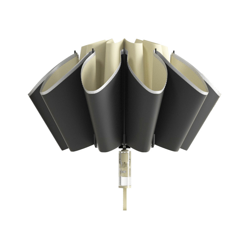 Paraguas plegable automático, paraguas con revestimiento negro para protección solar, paraguas de tres pliegues, paraguas parasol, doble uso para sol y lluvia, paraguas de bolsillo práctico, paraguas promocional, paraguas para lluvia.