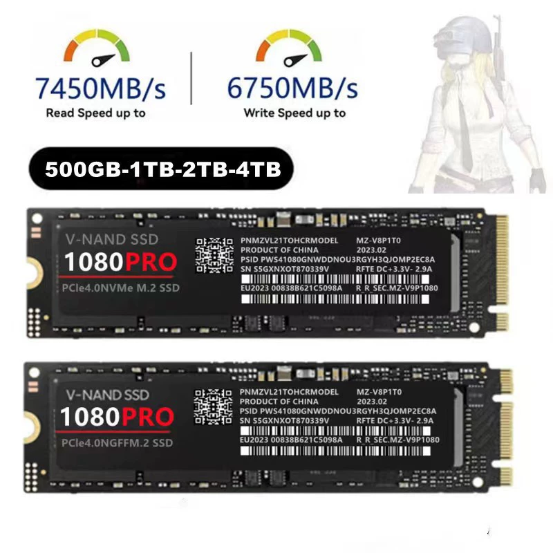 Кросс-бордер высокий скорость M2 жесткий диск 1080pro твердотельный NGFF-NVME расширение апгрейд 1 ТБ 2 ТБ 4 ТБ SSD