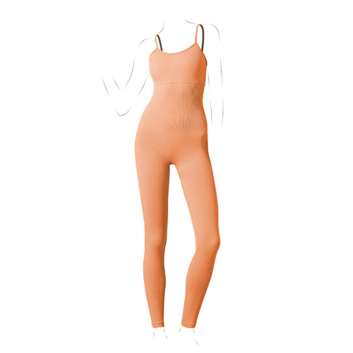 European and American summer fitness apparel spaghetti straps backless large size sports bra plus-size one-piece shaping bodysuit integrated yoga wear