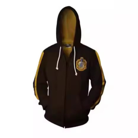 2023 New Harry Potter 3D Printed Hooded Cardigan Sweatshirt Cosplay Movie Peripheral Jacket Source Factory