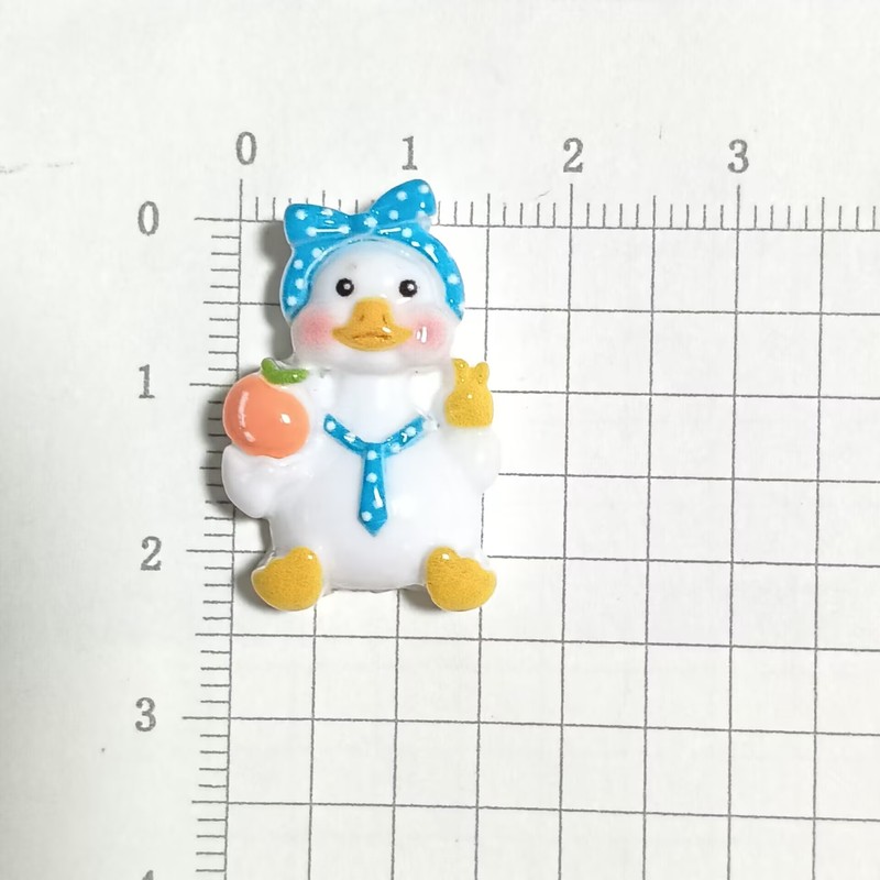 光沢のあるかわいい小さな白いアヒル樹脂アクセサリー diy クリーム接着剤自家製ヘアピン携帯電話ケース電気自動車パッチ卸売|undefined