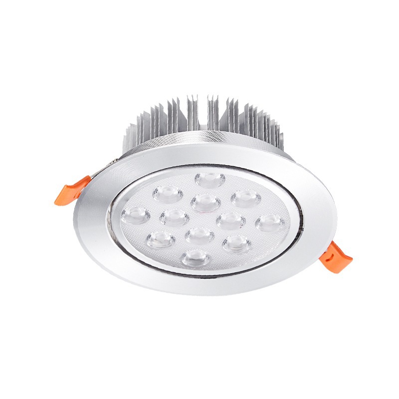 Lámpara LED incrustada de techo de ojo de buey 9W lámpara de techo de aluminio total 85 - 265V amplio voltaje ultra delgado protector de ojos