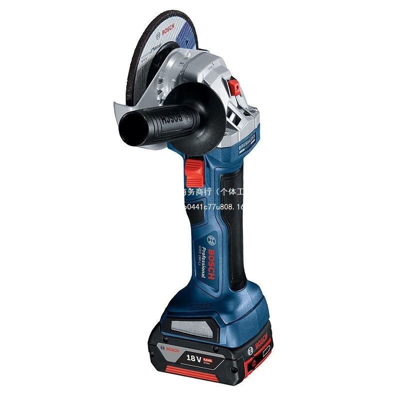 博世锂电充电式手提角磨机无刷切割磨光抛光机电动工具GWS180-Li