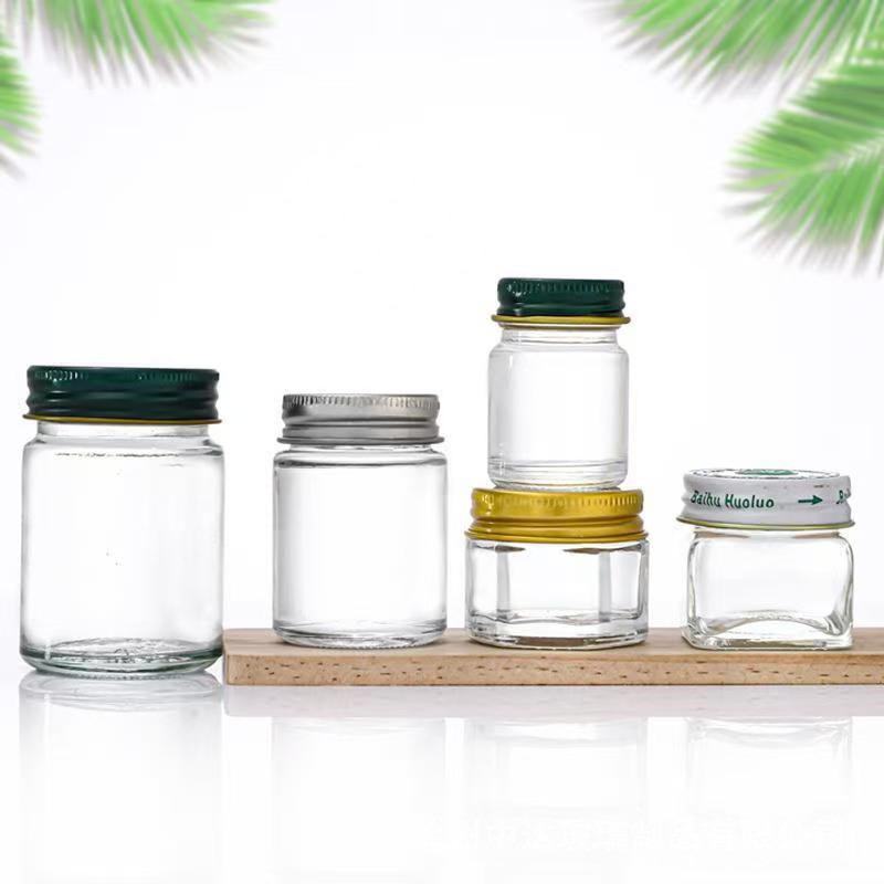 批发泰国青草膏50克瓶子玻璃瓶活络油膏瓶30ml止痒膏分装虎毒膏瓶