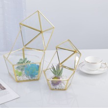 厂家供应微景观几何图形玻璃花房 多肉花盆 苔藓DIY玻璃家居摆件