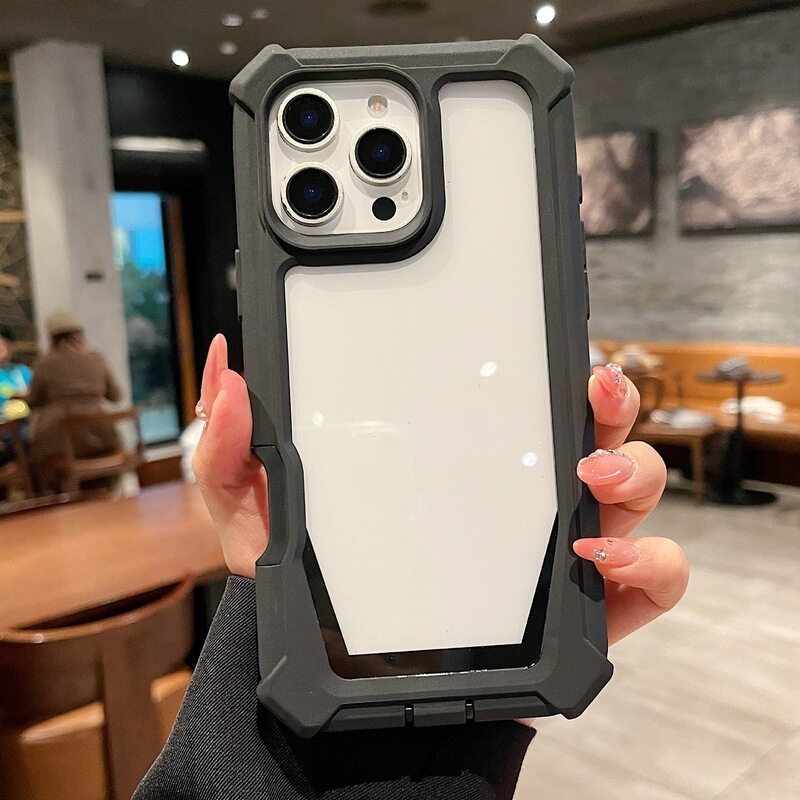 Stellar Two-In-One Anti-Fall Shell Suitable for iPhone Anti-Fall Mobile Phone Case European and American New Color Matching Space Shell Four-Corner Anti-Fall