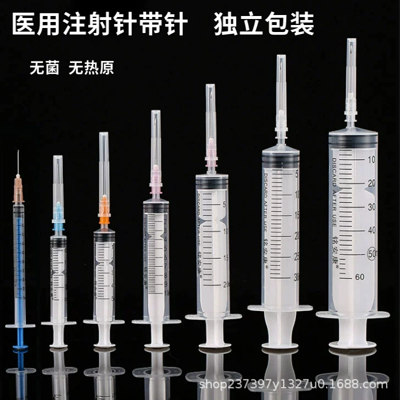 Медицинский одноразовый стерильный шприц-ирригатор с иглой для дозирования жидкости, промышленный шприц для чернил 1/5 мл