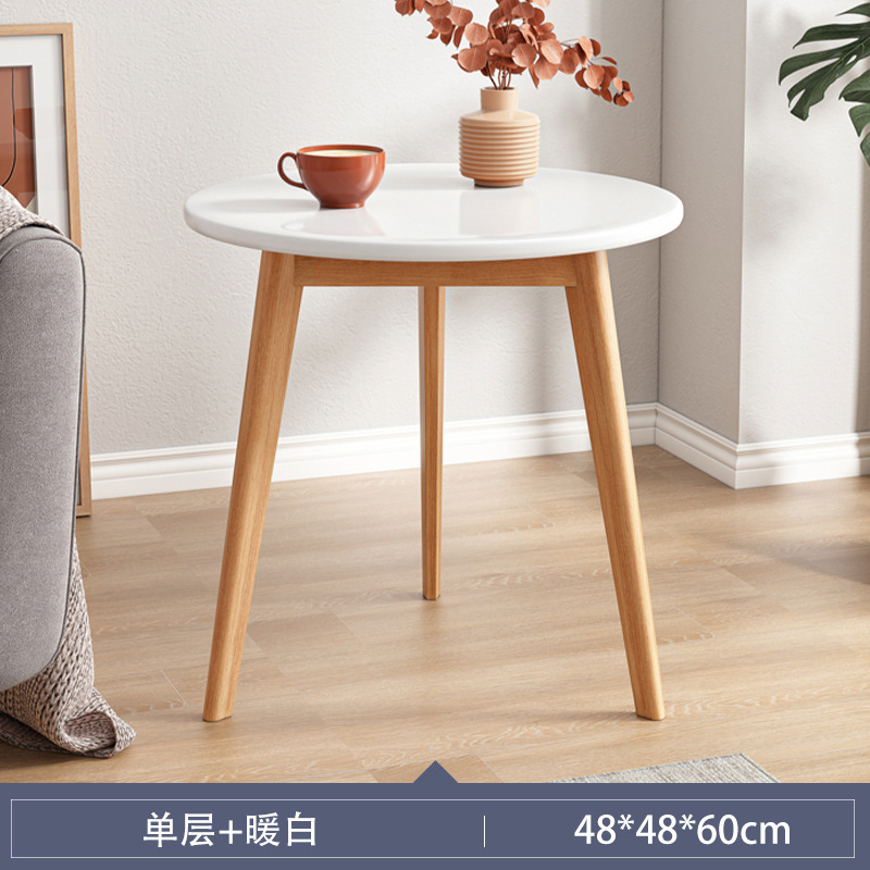 Mesa redonda pequeña para negociar, balcón, mesa de centro de ocio, mesa de recepción, combinación de mesa y silla, mesa de tienda de té con leche de café comercial simple moderna