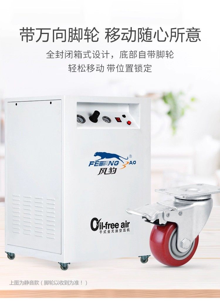 Fengbao Box-Type Air Compressor Laboratory Silent Oil-Free Air Compressor Drying Box-Type Dental Clinic Air Pump