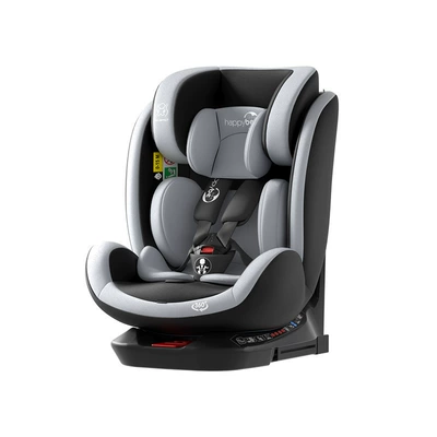 Child Safety Seat, Infant Car Seat, 0-12 Years Old, Rotatable Isize Model (Car child safety seat) - gray