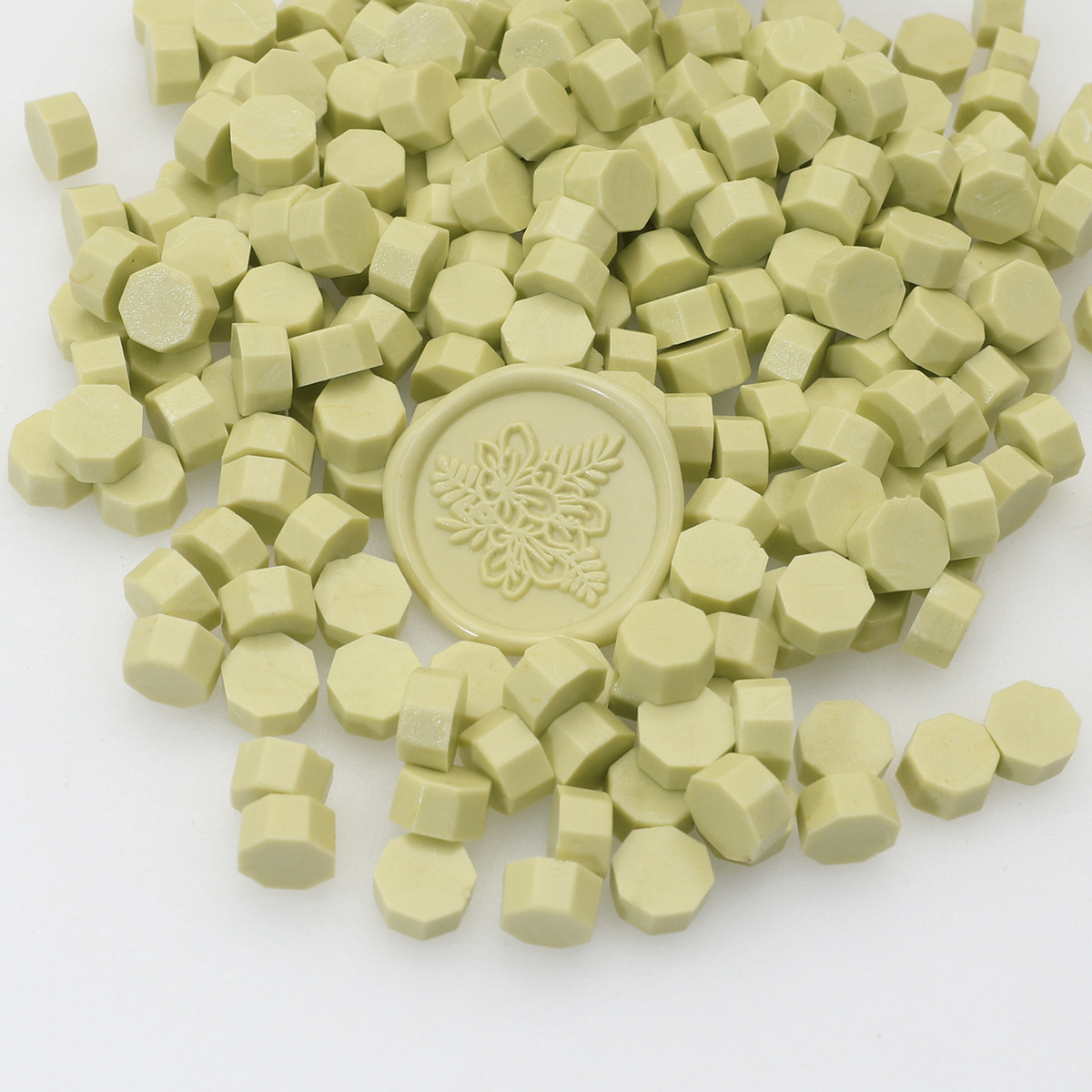 Perlas de cera de sellado octogonales Oucai, 500g, 131 colores, perlas de sellado de cera a granel, colores mixtos, baratas, perladas, una libra.