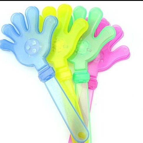 Promotional small gift glowing hand clap 24 cm medium-sized toy palm hand clap glow stick for concert props