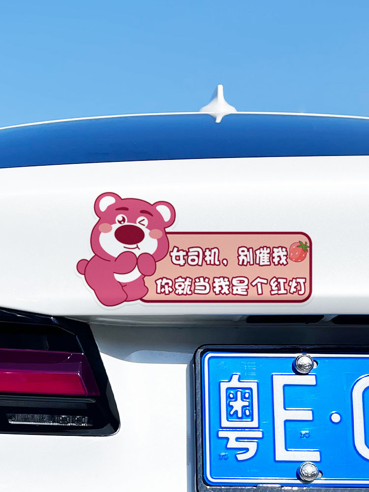 Female driver internship car sticker for newbies on the road…