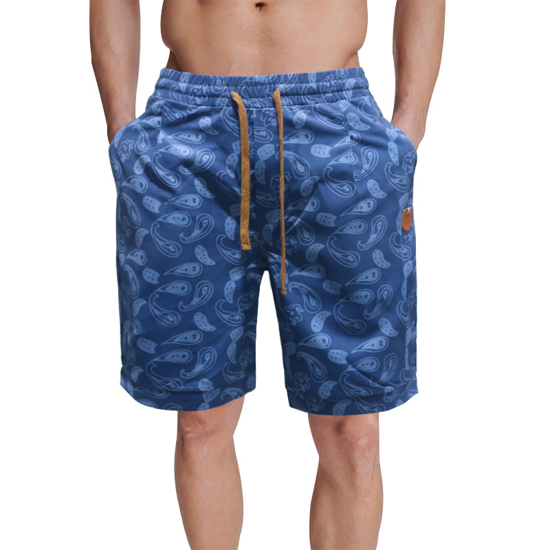 Summer New Casual Cashew Flower Men's Trendy Colored Simplified Shorts_mkmklike.com