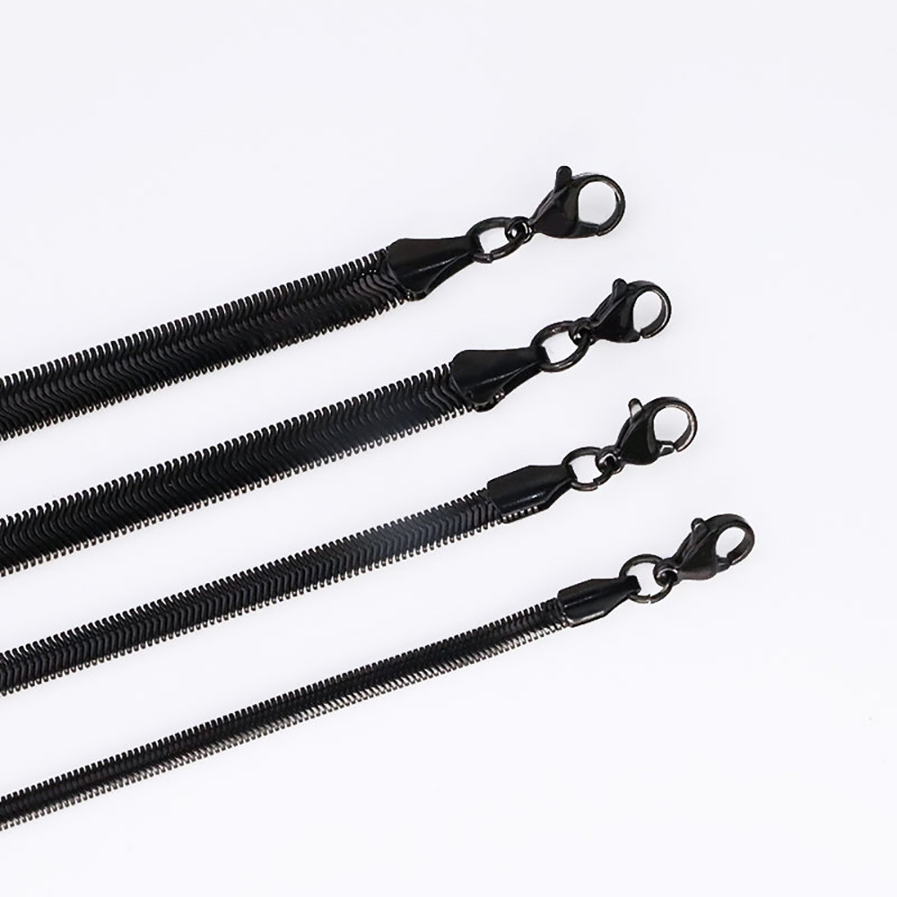 Fashion Solid Color Titanium Steel Plating Necklace 1 Piece