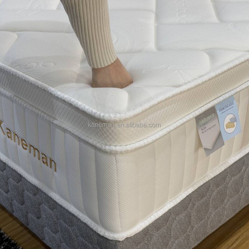Jianiman Customized Independent Pocket Spring Mattress Export Rolled and Pressed Spring Mattress for Shipment