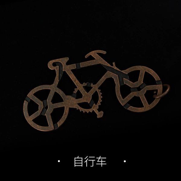 Metal bike, storage bag